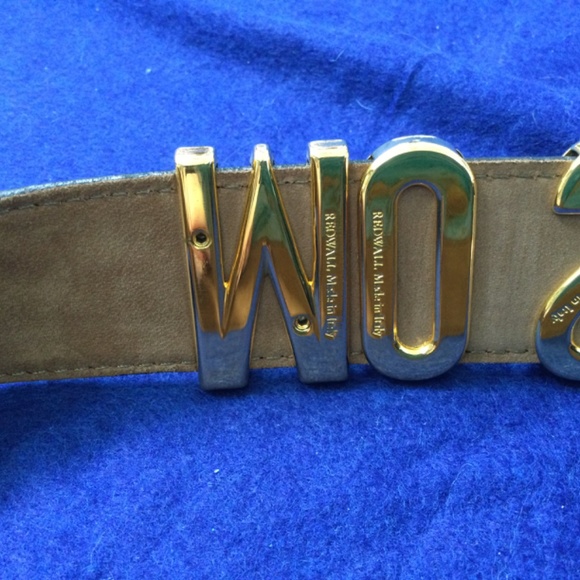 Italian Leather Designer Black Belt